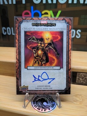 Daniel Way, Ghost Rider 22 UD Marvel Beg Vol 2 CREATOR GALLERY SIGNATURES SSP