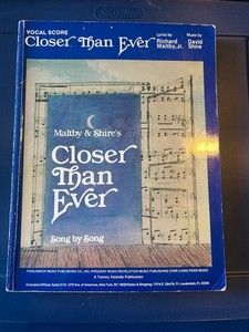 Closer Than Ever - Piano/Vocal Score