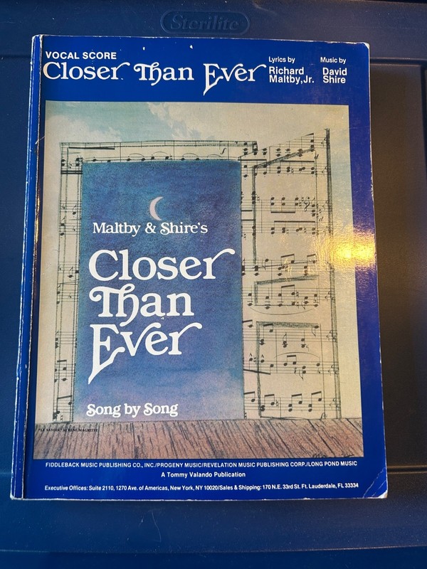 Closer Than Ever - Piano/Vocal Score