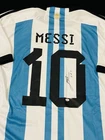 Leo Messi Signed Argentina Pro Style Soccer Jersey with COA