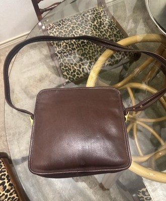 Coach Vintage Brown Leather Shoulder Bag B6C-9168 Gold Hardware