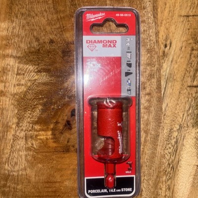 * Milwaukee 49-56-0515, 3/4-in. Diamond MAX Hole Saw for Porcelain, Tile, Stone