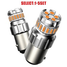 Super Bright 1157 3000k Amber Led Backup Reverse Turn Signal Light Bulbs 2-10x