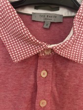 Image of Ted Baker Men's Polo Shirt Size 3 UK Medium