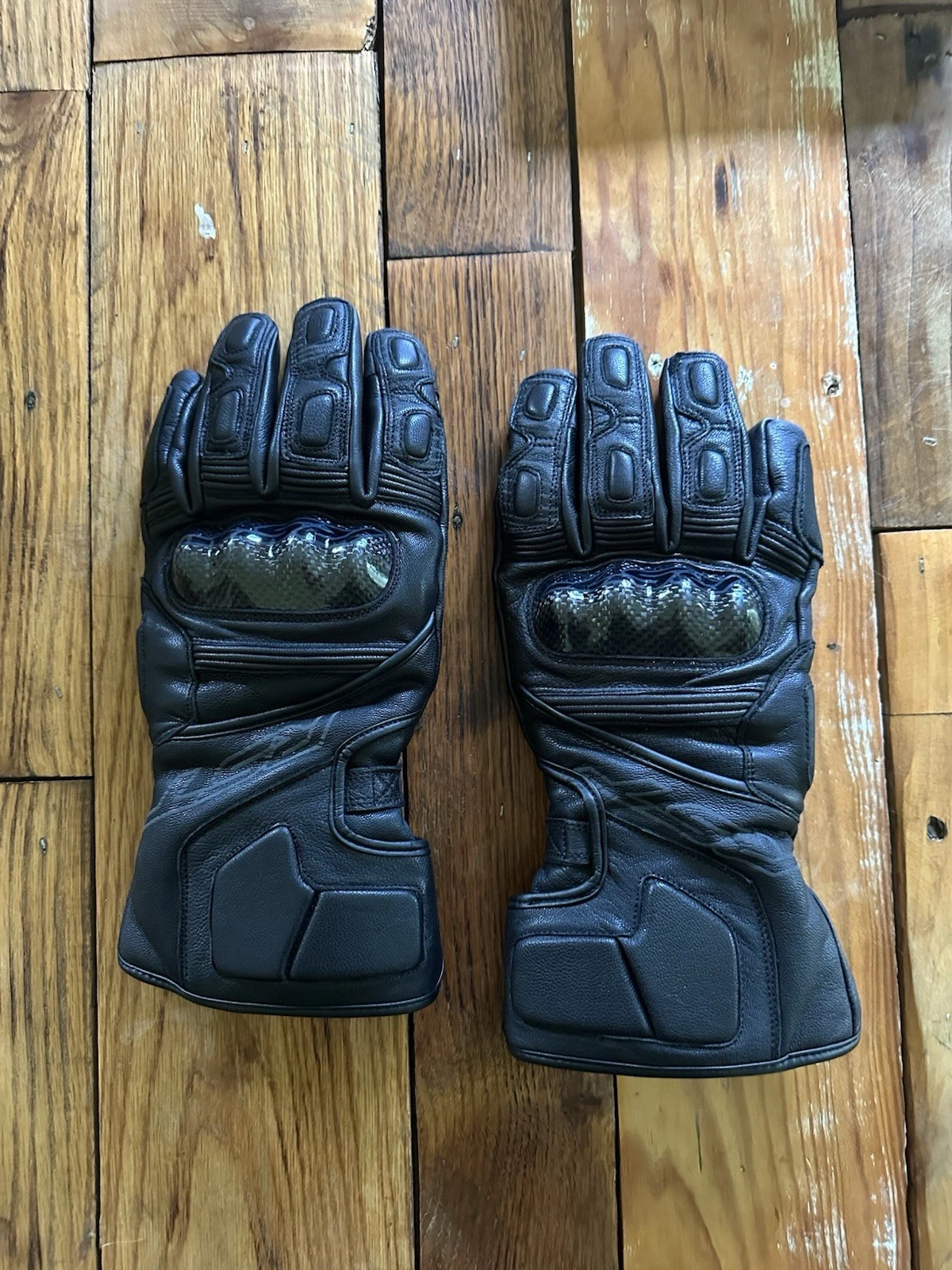 RST waterproof Full Grain Leather Gloves Carbon Fiber Knuckle Protection