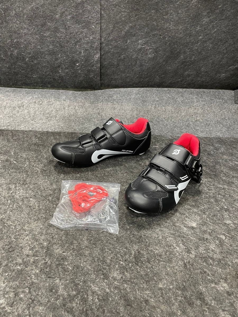 Peloton Black Red Cycling Shoes Size 41 | PL-SH-B-41 Men display picture 1