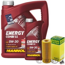 MANN ÖLFILTER+6L MANNOL 5w30 passend für BMW 1er E87 3er E46 E90 5er E60 X3 E83