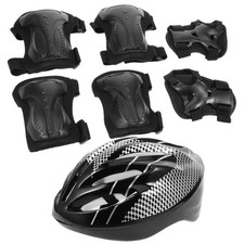 Roller Skating Protective Supplies Knee And Elbow Pads Set Black