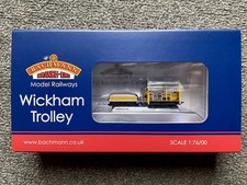 Bachmann 32-992  OO Gauge Wickham Trolley Car BR Engineers Yellow NEW