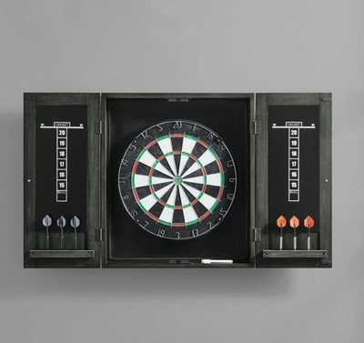   Imperial Dart Board Set in Kona   18'' Bristle Board with Cabinet & Darts  