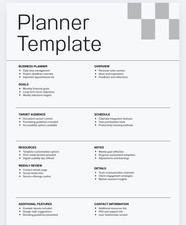 Digital business planner ultimate planner for business A4 size pdf downloadable