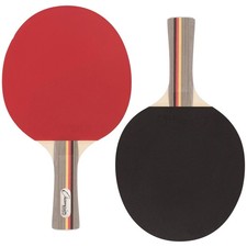 Champion Sports Pro 10 7 Ply Pips In Rubber Face Table Tennis Paddle - Red/Black