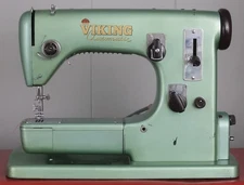 HUSQVARNA VIKING Class 21 Sewing Machine w/case & access.  **FRESHLY SERVICED**