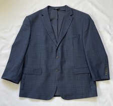 NEW Jos. A. Bank Men's Suit Size 50 Plaid Blazer Sport Coat Jacket 100 wool