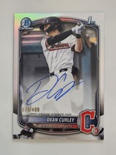 2025 Topps Bowman Draft Dean Curley 1st Prospect Auto /499 Refractor
