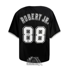 Luis Robert Jr Autographed Chicago Custom Black Baseball Jersey - BAS