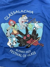 Blenko 2025 Glassalachia Blue Festival Of Glass T Shirt Sz XXL