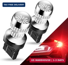 Upgraded 7440 7443 LED Bulb Red for Tail Lights Brake Lights, Super Bright T20 W