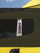 Scania       1998-2016      DOOR PILLAR CHROME      Stainless Steel       1 SET.