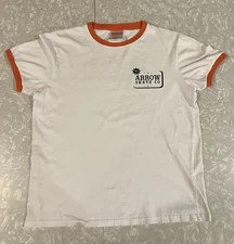 Arrow Skate Co T Shirt, Skateboarding Shirt, Men’s T Shirt Size L/M, Ringer Tee
