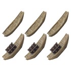 6 Pcs Miniature Bonsai Boat Chinese Fishing Models Decor Landscape