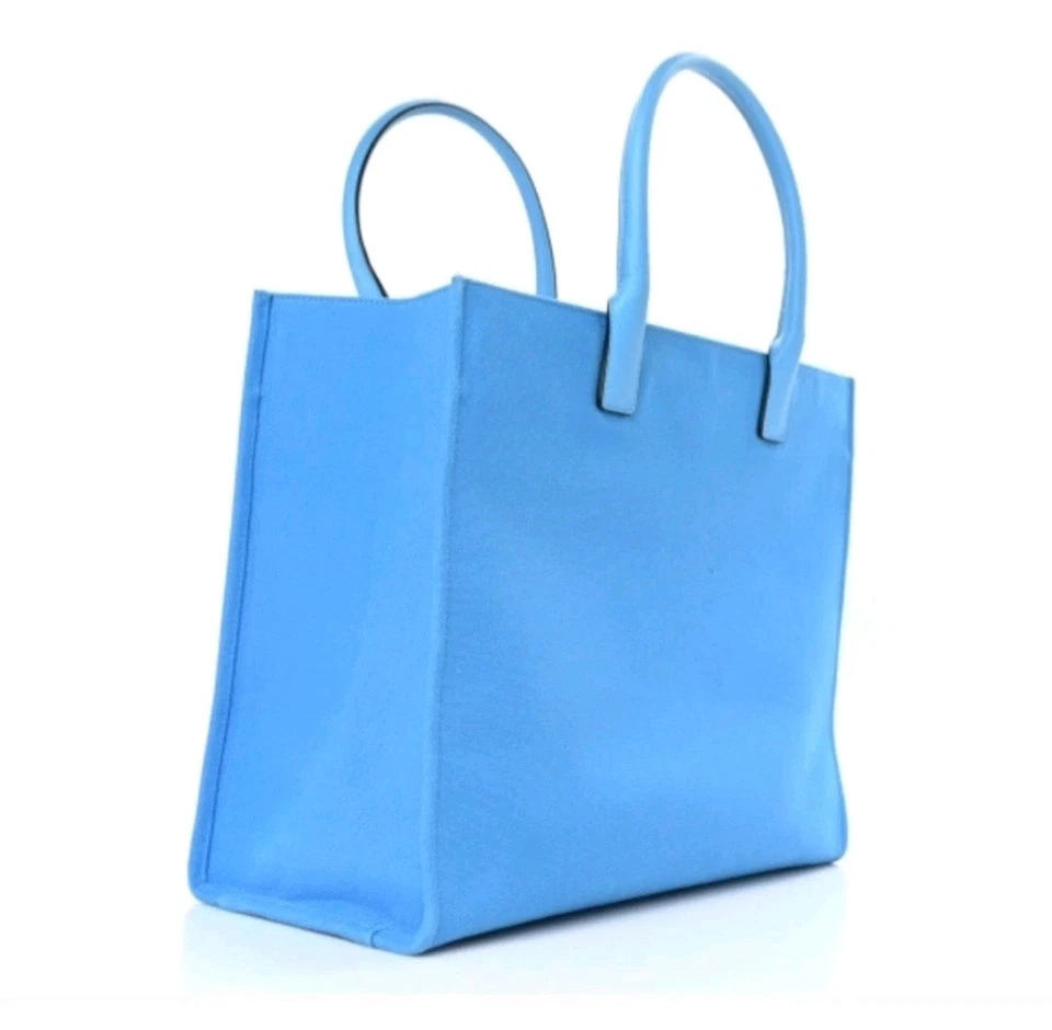 Versace La Medusa Blue Women's Canvas Logo Tote RETAIL $1922 (NWOT) COA INCLUDED - Image 3 of 4
