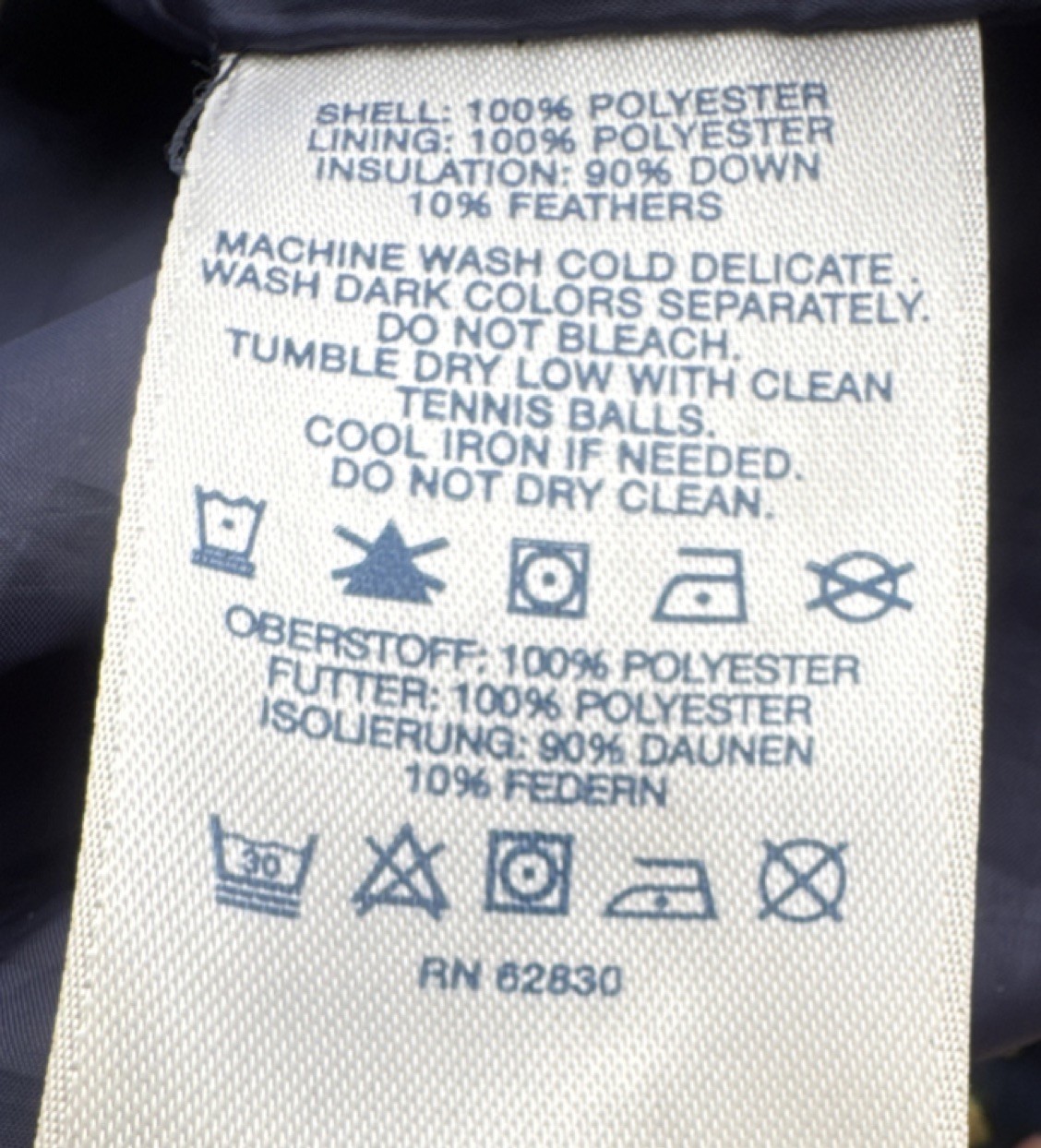 Lands' End Quilted Down Patterned Jacket Snap Zip… - image 5