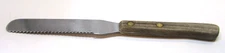 Vintage 3/4" Wide Serrated Edge Spreader 7.5" Japan Stainless Steel Wood Handle