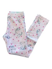 Wonder Nation Girls' Unicorn Print Leggings, Size Small (6-7), 95% Cotton 5% Spn