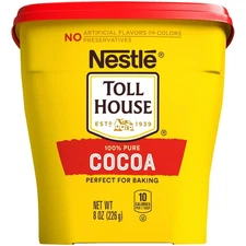 Nestle Toll House 100% Pure Cocoa, Deep Chocolate Flavor Powder, 8 oz Box