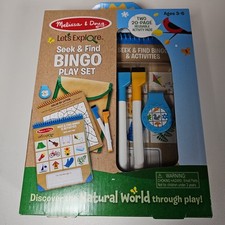 BRAND NEW Melissa  Doug Let's Explore Bingo Play Set Seek  Find Nature