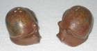ENSCO BROWN SNAIL SALT & PEPPER SHAKERS MADE IN JAPAN w/LABELS — photo 2