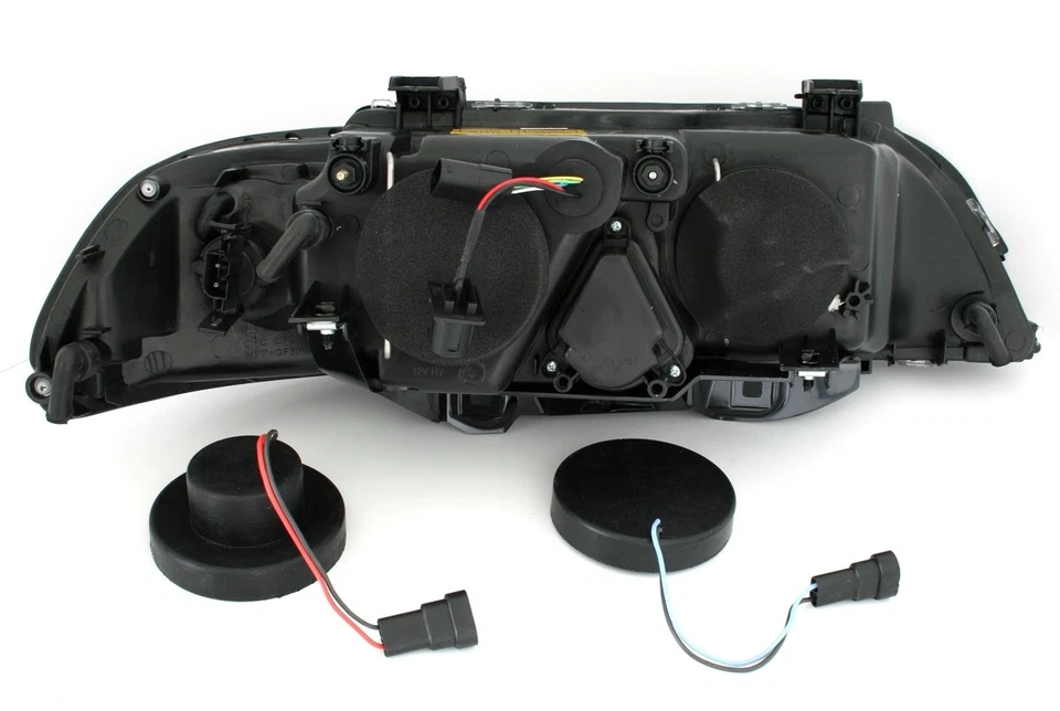 Angel Eyes Scheinwerfer Set in Schwarz Klarglas für 5er BMW E39 9/95-8/00 H7 - Bild 3 von 3