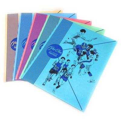 Color Talk Peechee Folder 5 Pack Assorted Colors 33022 School Office Supply Set