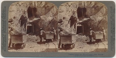 ARIZONA SV - Metcalf Copper Mine - Loading Ore - Underwood c1903