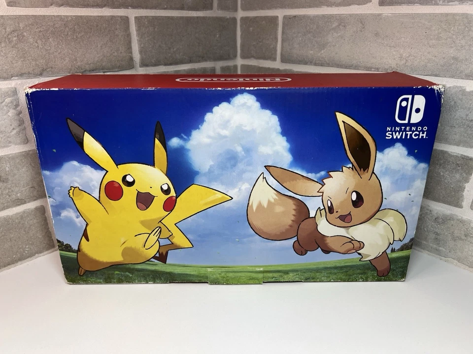 Nintendo Switch Console Pikachu & Eevee Pokémon Lets Go Edition w/ Pokeball Cib - Image 4 of 4