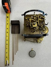 Herschede Mantle Clock Movement Westminster Chime With Chime Rods And Hands