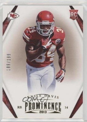 2013 Panini Prominence Gold 189/199 Knile Davis #155 Rookie RC 0kv2