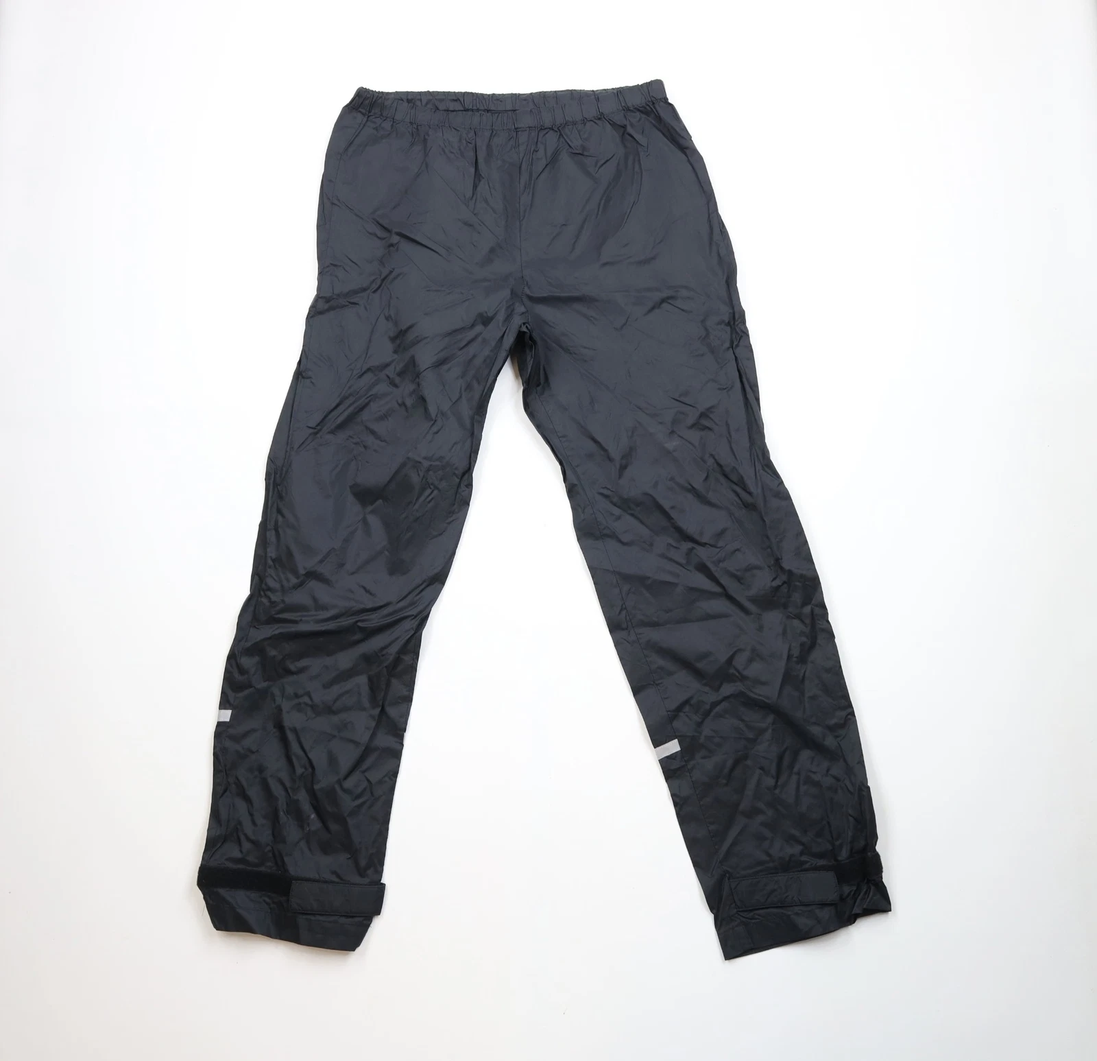 Vtg 90s Streetwear Mens Medium Waterproof Reflective Wide Leg Windbreaker Pants