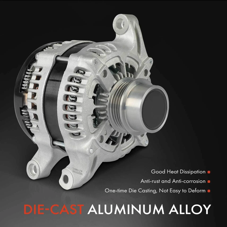 Alternador para Ford Explorer Fusion Edge Taurus Lincoln MKC MKT 200A CW 4 ranuras Foto 4 de 4