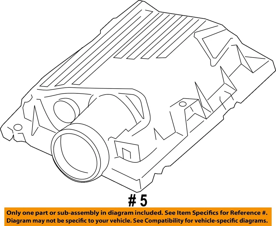 Б/у воздухоочиститель в сборе подходит: 2011 Buick Regal 2,4 л без выбросов California G - Изображение 4 из 4