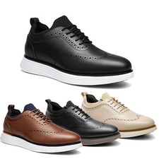 Men Dress Shoes Sneaker Oxfords Casual Wingtip Brogue Non-Slip Formal Shoes Size