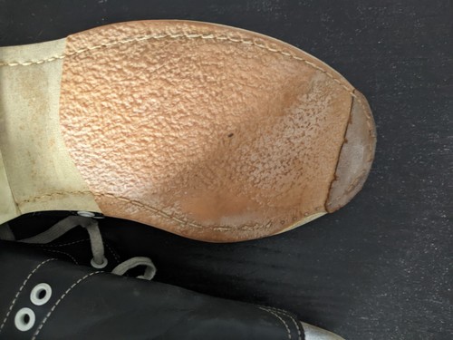 Vintage LINDS Special Edition CUSTOM RIGHT HANDED BOWLING SHOES 8 D USA - Picture 9 of 11