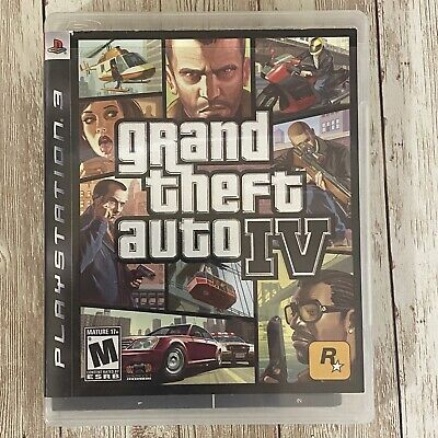 Grand Theft Auto IV (PlayStation 3, PS3) GTA 4 with map and manual