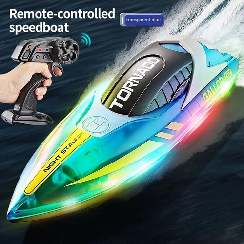 Kids Outdoor Racing Ship Toy Gift RC Boat Remote Control Speed Boat Collection - Picture 11 of 244