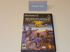 SOCOM: U.S. Navy SEALs Sony PlayStation 2, 2002 SOCOM 1 PS2 Video Game LN, NM