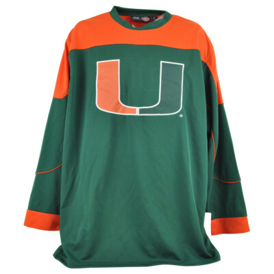 NCAA Miami Hurricanes #25 Long Sleeve Crew Neck Adults Man - Main Image