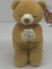 TY Hope Praying Bear Beanie Baby Rare Errors On Tag Birthday