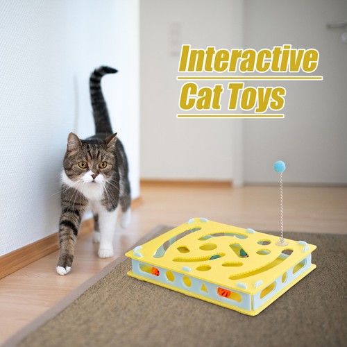 Plastic Cat Maze Toys Multi Hole Cat Hole Digging Toy Relieve Boredom - Picture 3 of 12