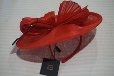 John Lewis Tilly Bow Fascinator In Red - RRP £68